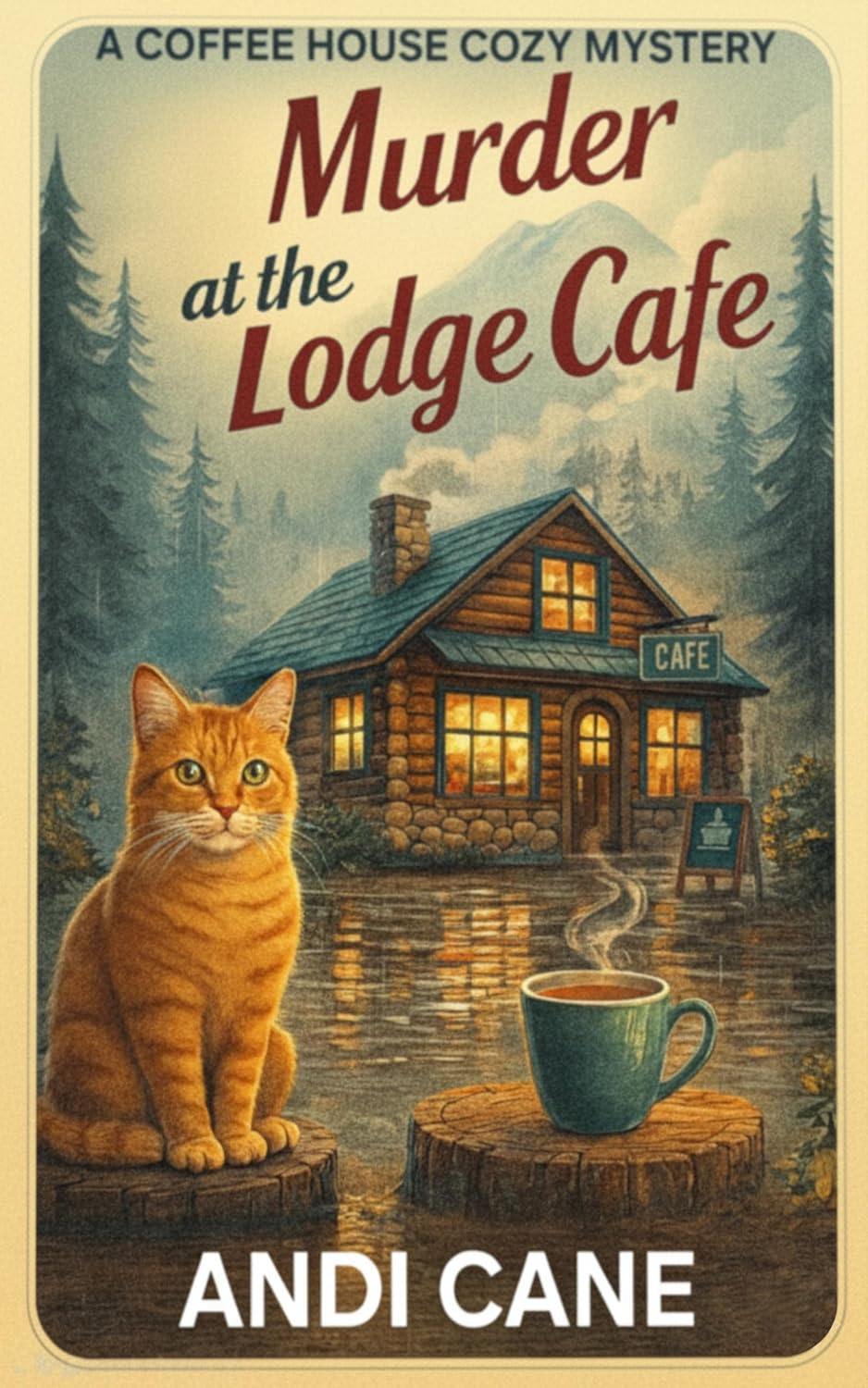 Murder at the Lodge Cafe: A Coffee House Cozy Mystery cover